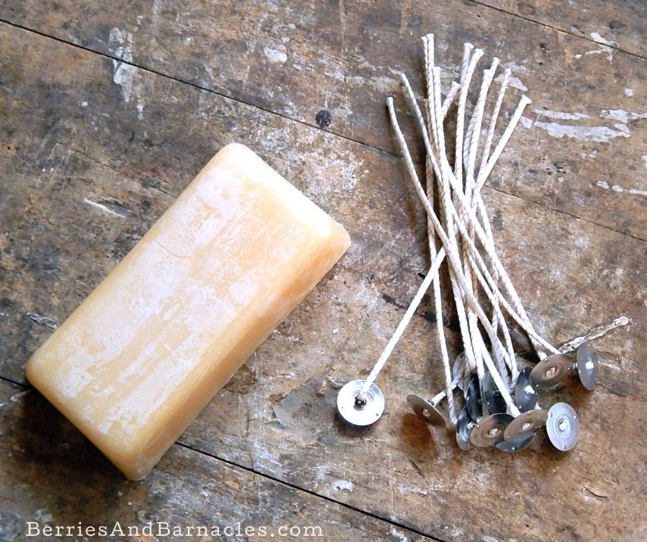 How to make easy paper wrapped voltives with beeswax pillar candles
