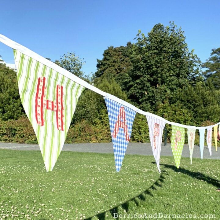 Cute and sweet homemade bunting for weddings, baby showers, birthday parties and more!
