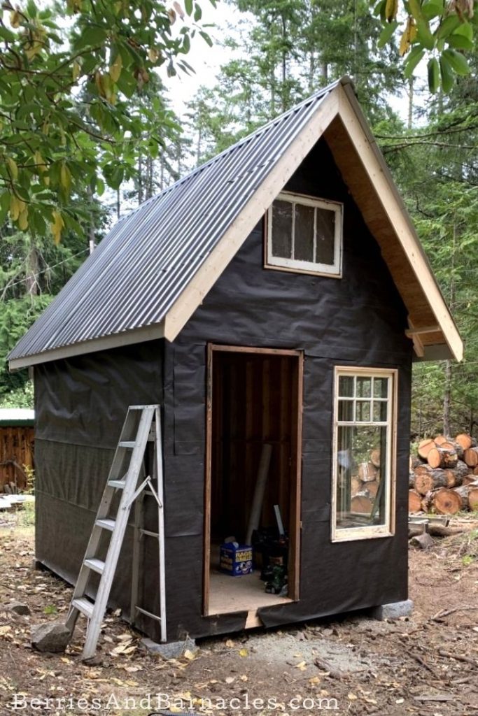 Why we decided to use cedar siding on our shed, shabin, tiny home and cabin.