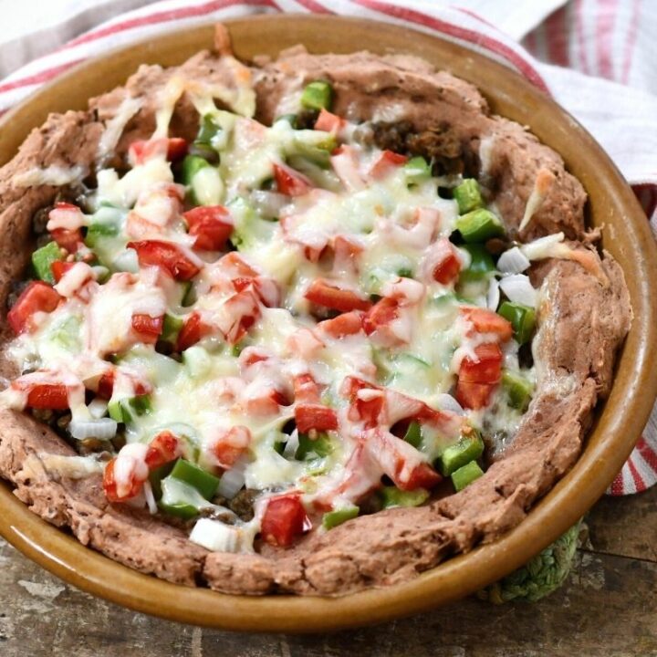 Tex-Mex pie with taco filling