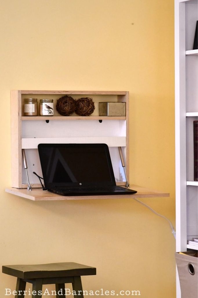 Build your own folding desk for a space saving and affordable solution