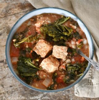 Vegetarian kale stew
