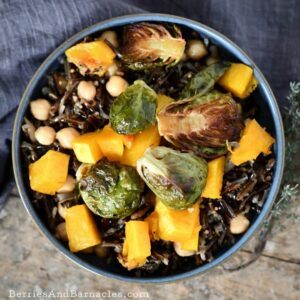 Wild Rice Salad With Roasted Winter Vegetables (GF & Vegan)