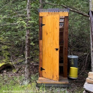 Off-grid life with a bucket toilet