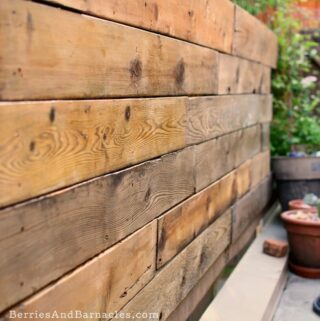 Using reclaimed wood in outdoor spaces.
