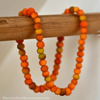 How to make a madrone berry bead necklace